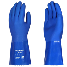 Rękawice robocze SKYTEC CH101, PVC, 30 cm - 5 szt.