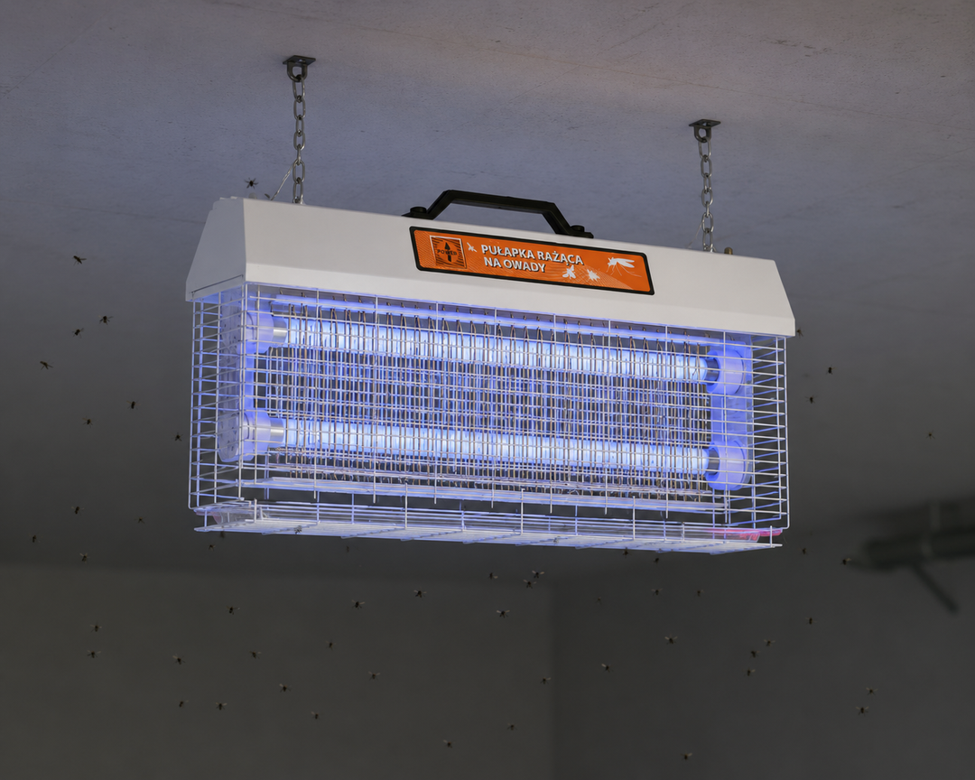 Lampa owadobójcza PR2x18 (36W) - z siatką elektryczną do niszczenia owadów