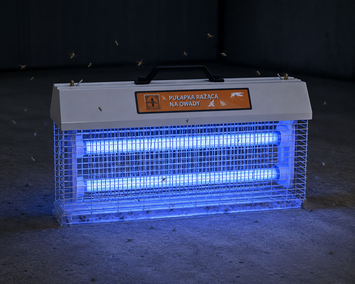 Lampa owadobójcza PR2x36 (72W) – z siatką elektryczną do niszczenia owadów